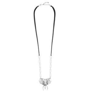 UNO de 50 silver (Wako) Elephant Necklace